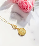 Load image into Gallery viewer, Cleopatra Egyptian Coin | Hamsa Necklace
