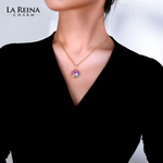 Load image into Gallery viewer, Alma Necklace | 4.53 ct Genuine Lab Created Rainbow Sapphire | Sustainable Jewelry
