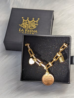 Load image into Gallery viewer, Rare 1941 Palestine Coin Charm Bracelet
