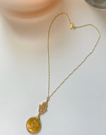 Load image into Gallery viewer, Cleopatra Egyptian Coin and Hamsa Necklace
